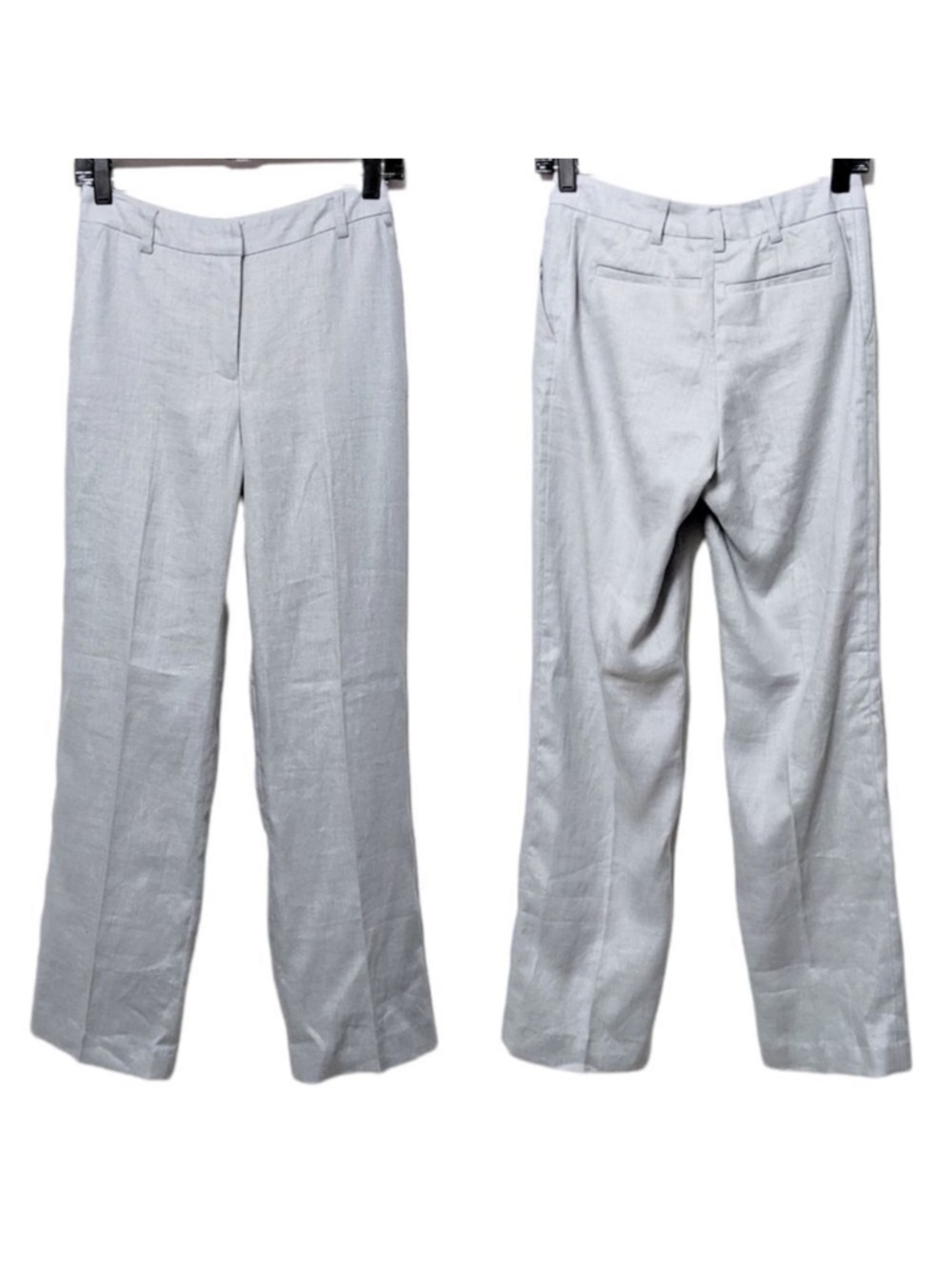 PURE COLLECTION 100% Linen Straight Leg Pants 2
